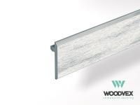 Торцевая планка WoodVex (Бело серый)